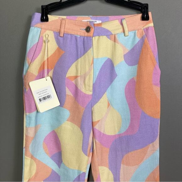Peppermayo jeans size 2 NWT Keep Your Heart pastel pattern colorful high waist - Picture 4 of 11